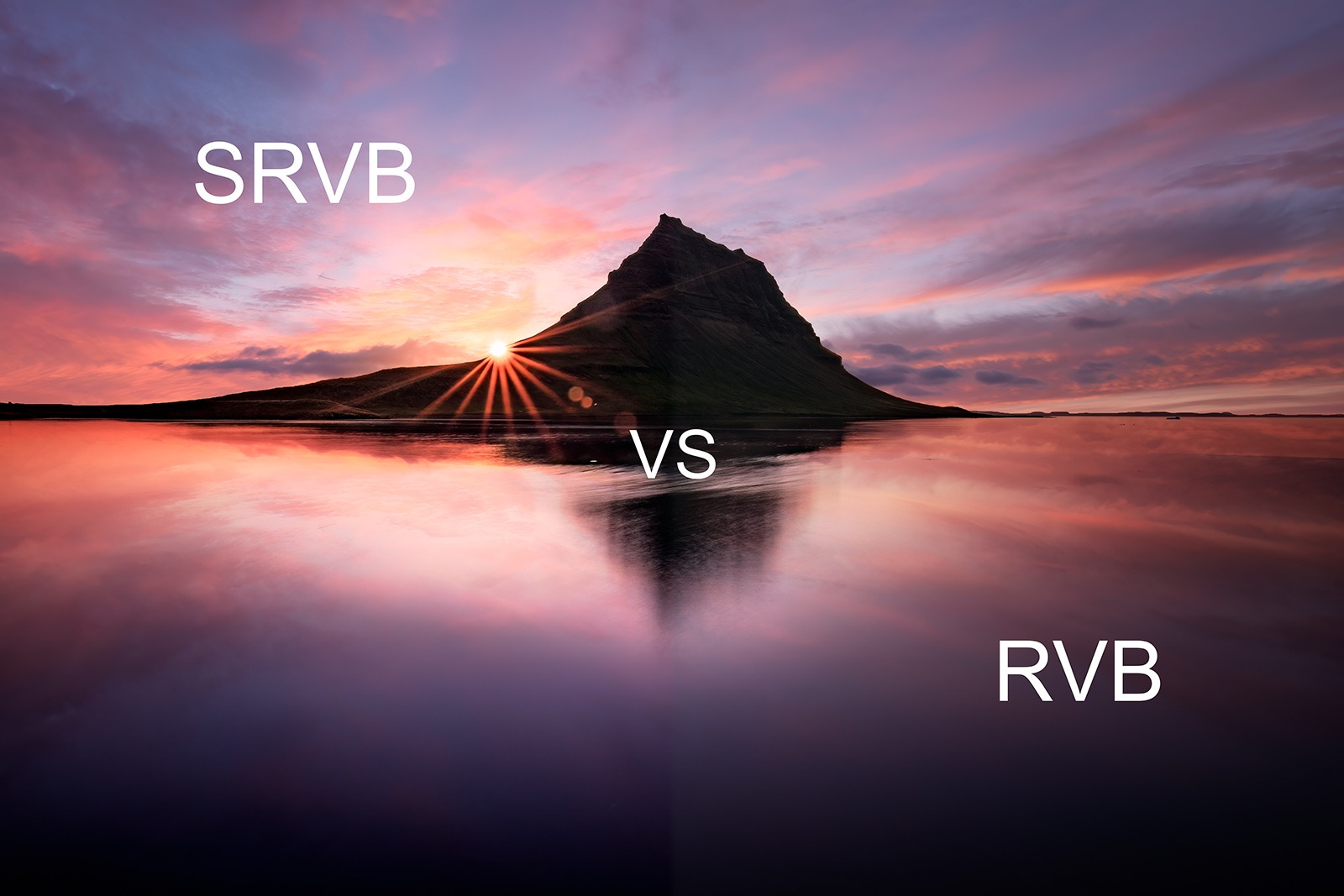 espace colorimétrique SRVB vs RVB