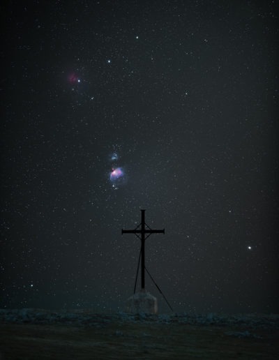 Constellation d'Orion avec sa nébuleuse