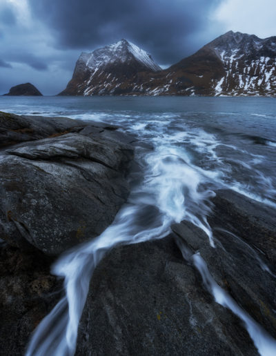 Captivé. Fjord des Lofoten, Norvège