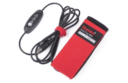 Ceinture antibuée Haida utilisée pour éviter la condensation sur l’objectif lors de la photographie d’aurores boréales