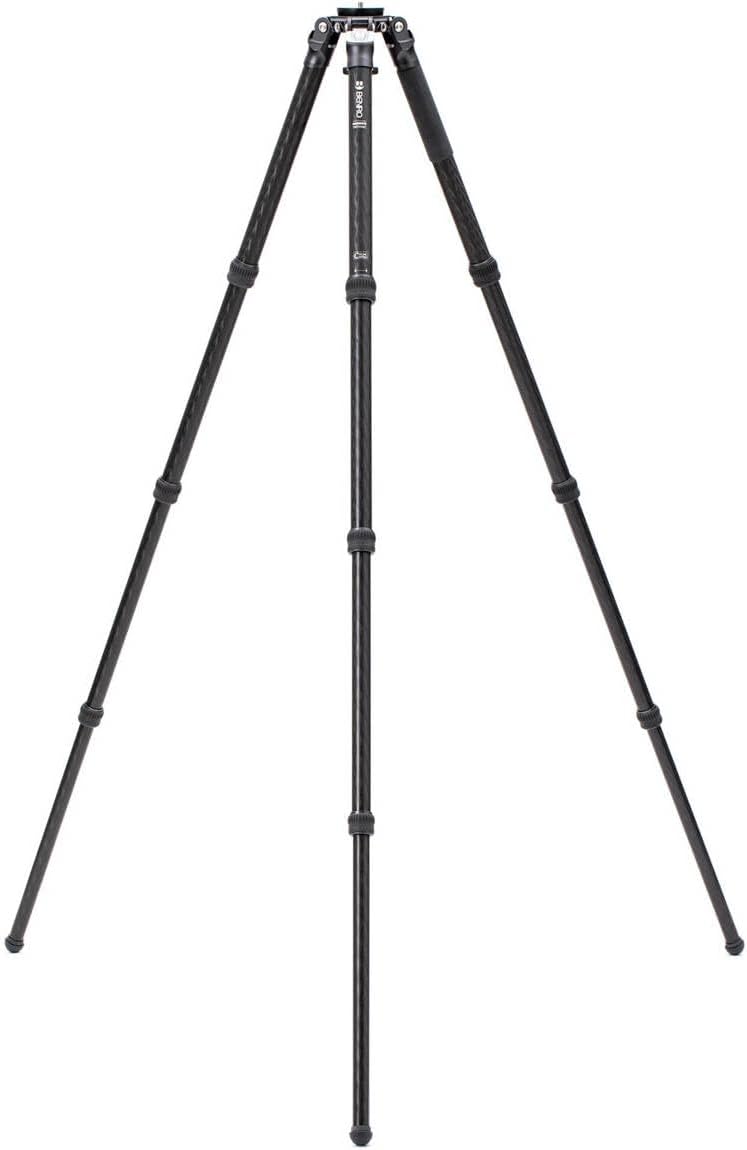 Benro Mammoth TMTH44C, jambes en carbone Jambes en carbone à quatre sections du trépied Benro Mammoth TMTH44C, entièrement déployées